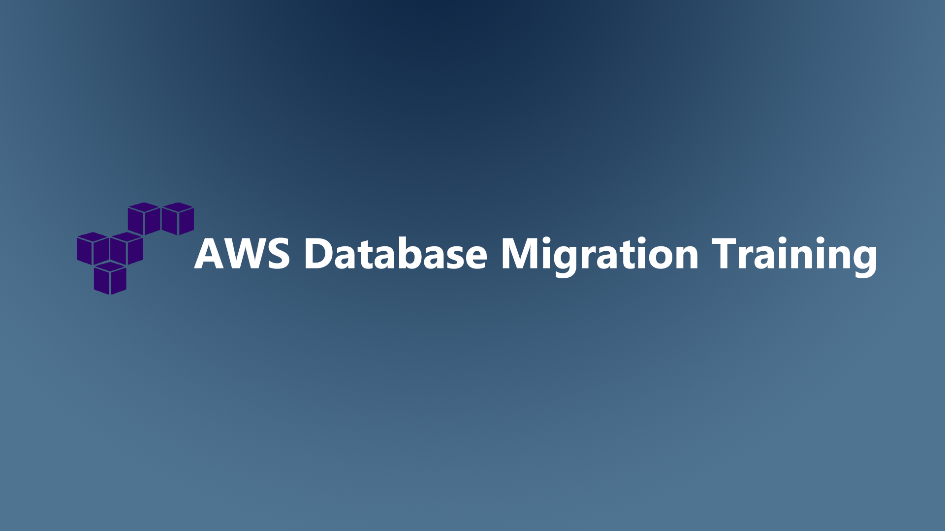 AWS Database Migration Training